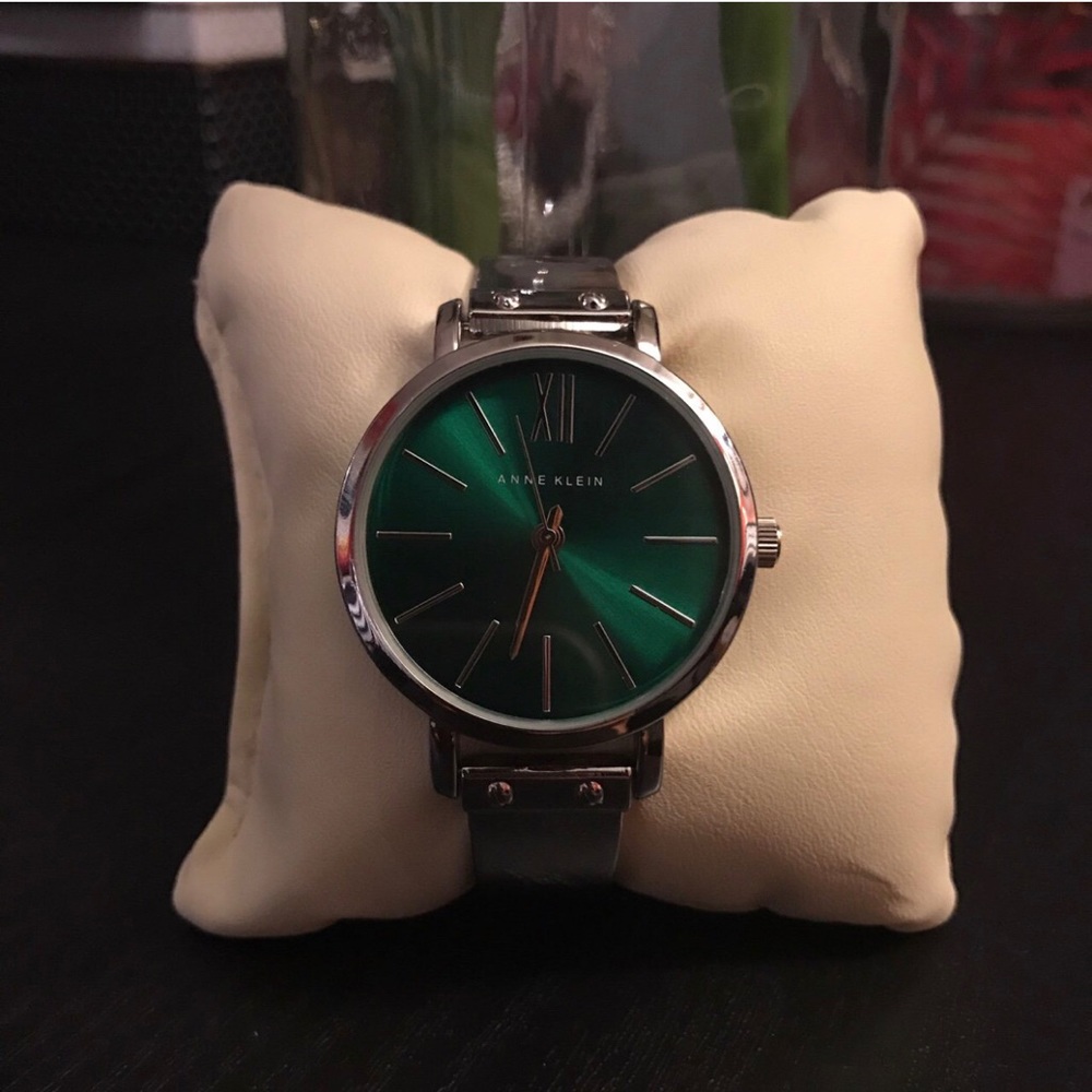 Emerald Faced Anne Klein Watch